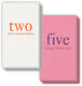 Select Your Big Number Moire Guest Towels Image 2 of 3